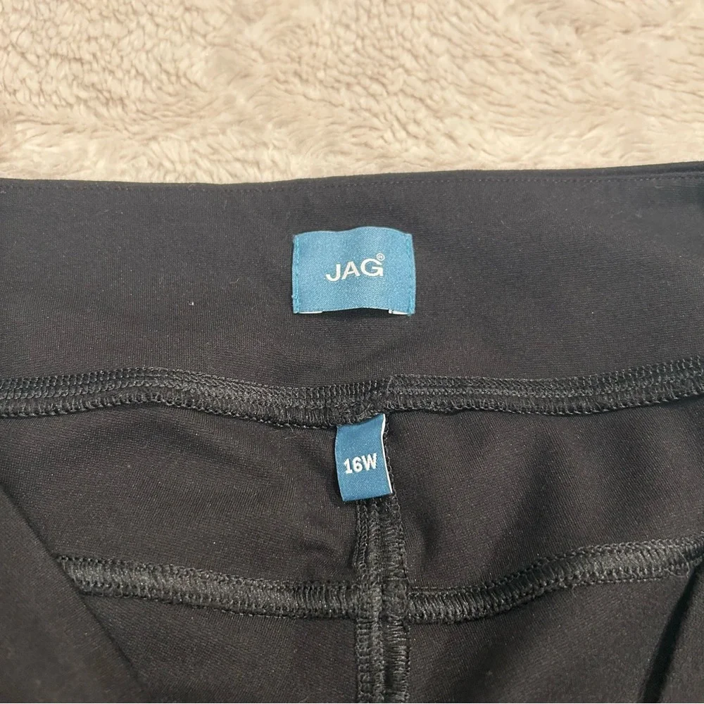 JAG - Pull On Black High Rise Ricki Leggings Pants 16W/30 - Picture 7 of 9